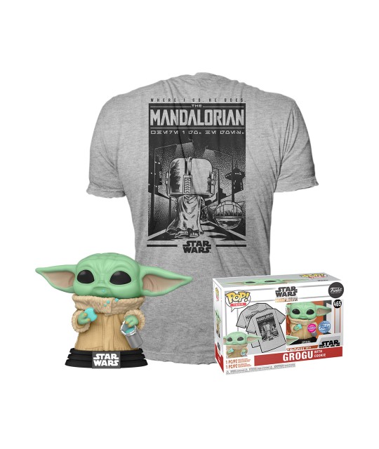 Star Wars The Mandalorian POP! & Tee Box Grogu Cookie